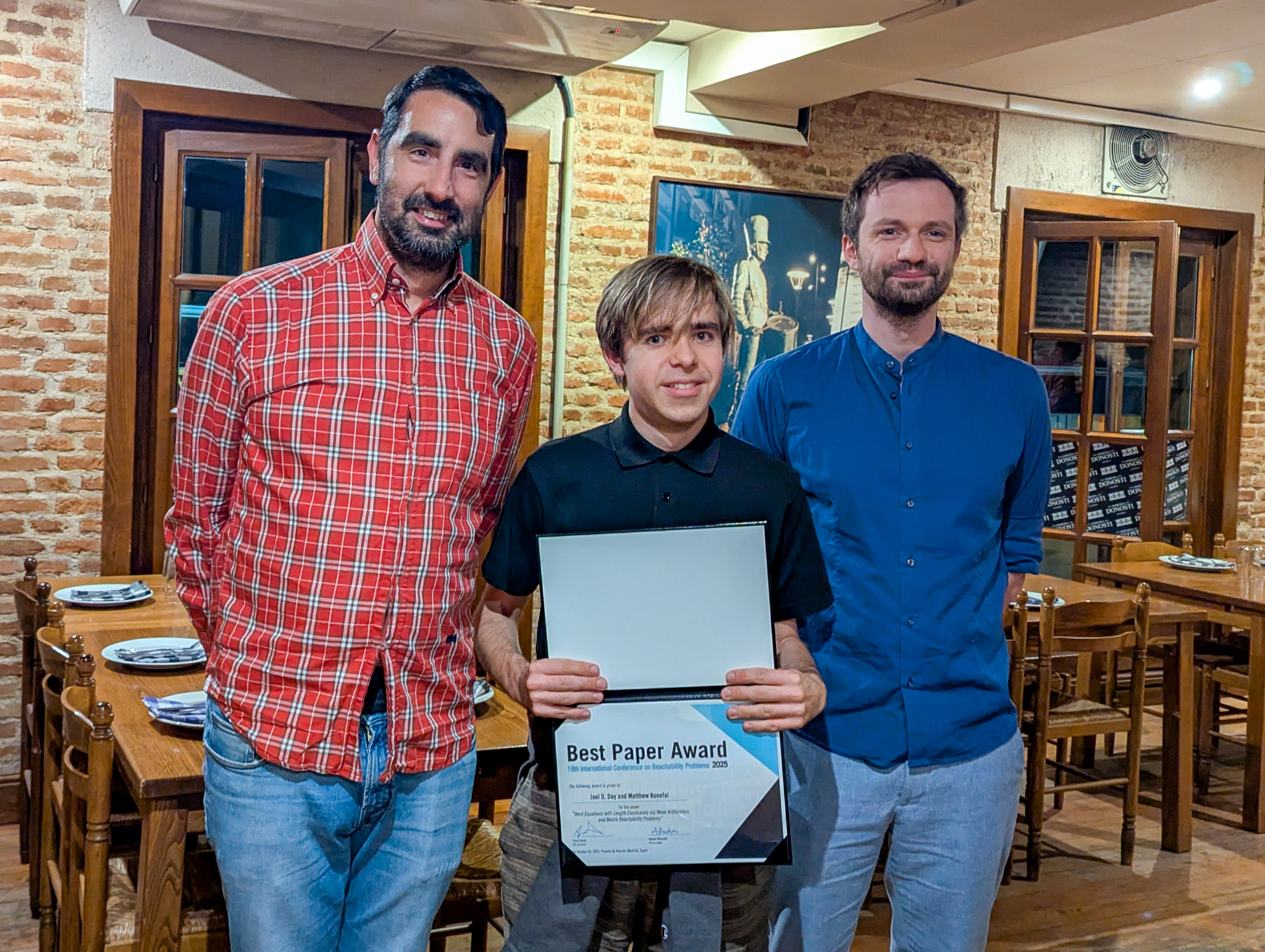 Foto del premiado